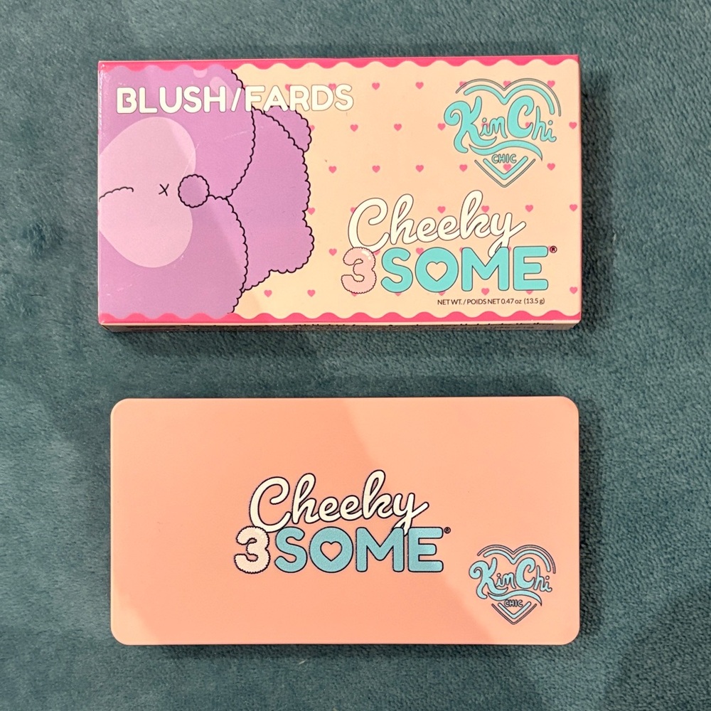 Kimchi Chic Beauty Cheeky 3Some Blush Palette - Pink and Peach